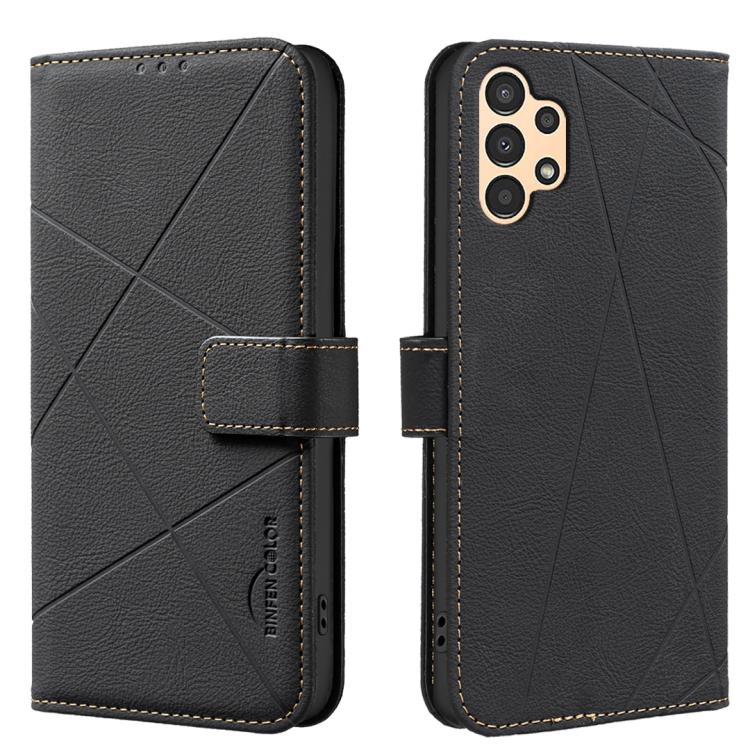 Geometric Pattern RFID Leather Phone Case, For Samsung Galaxy A54 5G, For Samsung Galaxy A23 / M23 / M13 4G, For Samsung Galaxy A13, For Samsung Galaxy A53, For Samsung Galaxy A73 5G, For Samsung Galaxy A33, For Samsung Galaxy A52 / A52S               ...