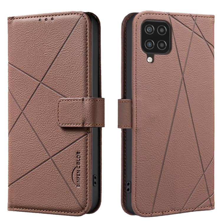 Geometric Pattern RFID Leather Phone Case, For Samsung Galaxy A22 4G, For Samsung Galaxy A22 5G, For Samsung Galaxy A32 4G, For Samsung Galaxy A72, For Samsung Galaxy A32 5G