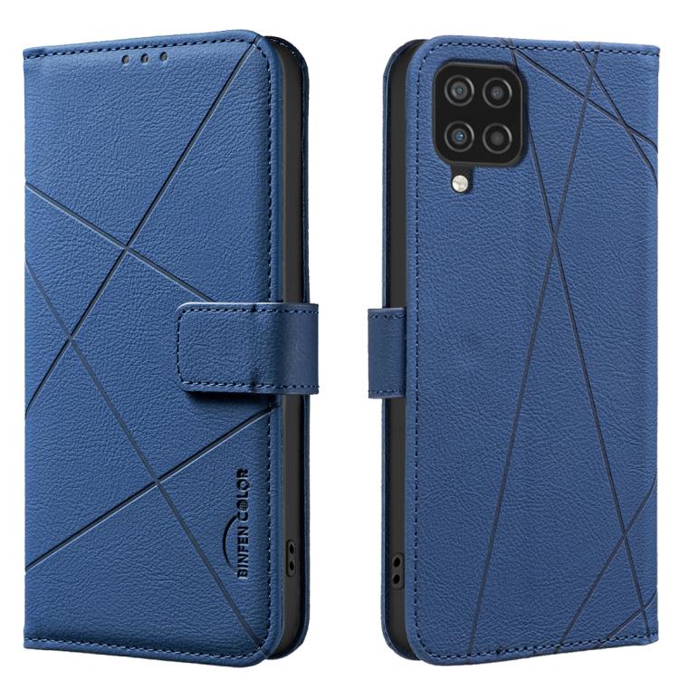 Geometric Pattern RFID Leather Phone Case, For Samsung Galaxy A22 4G, For Samsung Galaxy A22 5G, For Samsung Galaxy A32 4G, For Samsung Galaxy A72, For Samsung Galaxy A32 5G
