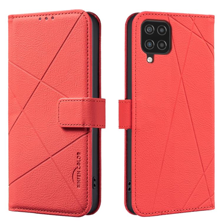 Geometric Pattern RFID Leather Phone Case, For Samsung Galaxy A22 4G, For Samsung Galaxy A22 5G, For Samsung Galaxy A32 4G, For Samsung Galaxy A72, For Samsung Galaxy A32 5G