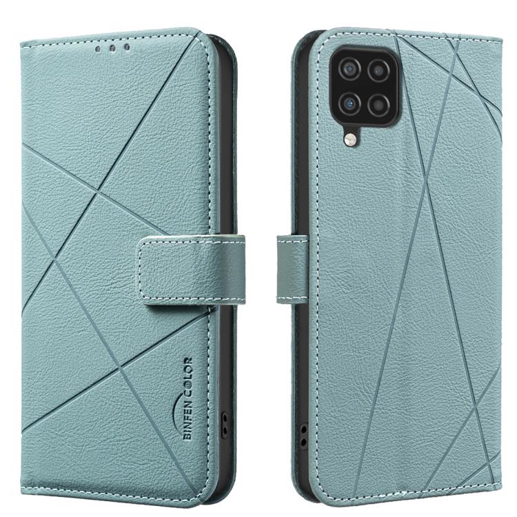 Geometric Pattern RFID Leather Phone Case, For Samsung Galaxy A22 4G, For Samsung Galaxy A22 5G, For Samsung Galaxy A32 4G, For Samsung Galaxy A72, For Samsung Galaxy A32 5G