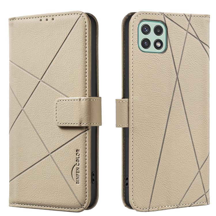 Geometric Pattern RFID Leather Phone Case, For Samsung Galaxy A22 4G, For Samsung Galaxy A22 5G, For Samsung Galaxy A32 4G, For Samsung Galaxy A72, For Samsung Galaxy A32 5G