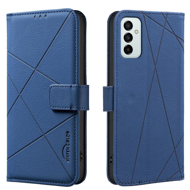 Geometric Pattern RFID Leather Phone Case, For Samsung Galaxy A54 5G, For Samsung Galaxy A23 / M23 / M13 4G, For Samsung Galaxy A13, For Samsung Galaxy A53, For Samsung Galaxy A73 5G, For Samsung Galaxy A33, For Samsung Galaxy A52 / A52S               ...