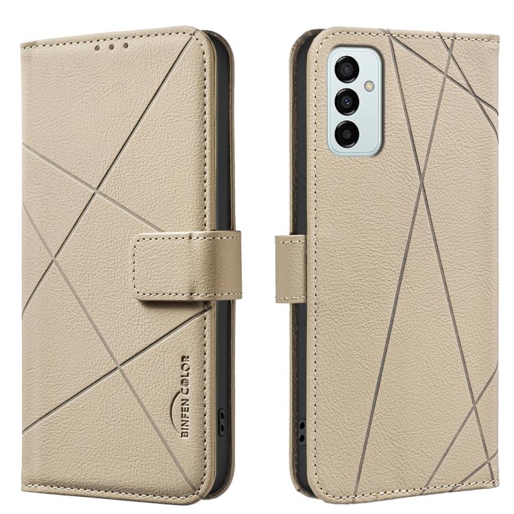 Geometric Pattern RFID Leather Phone Case, For Samsung Galaxy A54 5G, For Samsung Galaxy A23 / M23 / M13 4G, For Samsung Galaxy A13, For Samsung Galaxy A53, For Samsung Galaxy A73 5G, For Samsung Galaxy A33, For Samsung Galaxy A52 / A52S               ...