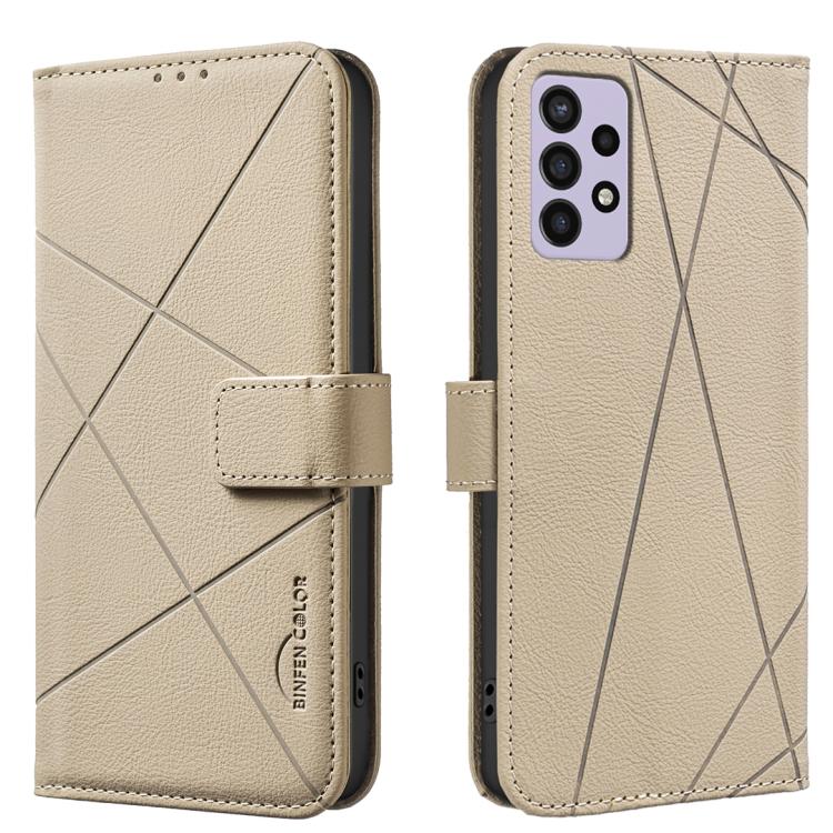 Geometric Pattern RFID Leather Phone Case, For Samsung Galaxy A22 4G, For Samsung Galaxy A22 5G, For Samsung Galaxy A32 4G, For Samsung Galaxy A72, For Samsung Galaxy A32 5G