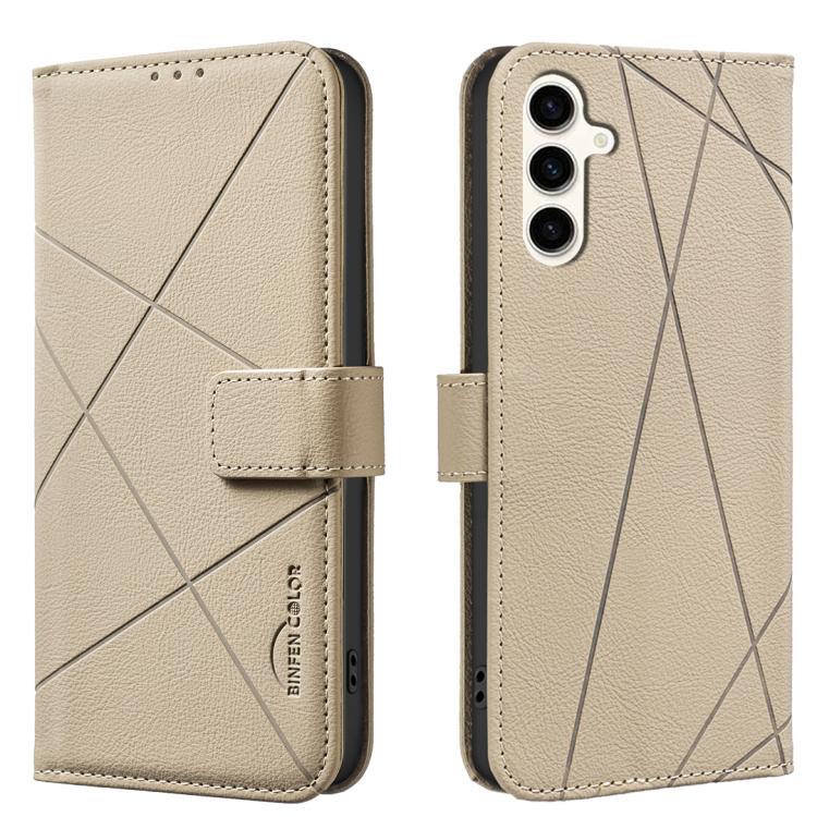 Geometric Pattern RFID Leather Phone Case, For Samsung Galaxy A55, For Samsung Galaxy A35, For Samsung Galaxy A05, For Samsung Galaxy A05S, For Samsung Galaxy A25 5G, For Samsung Galaxy A24 4G, For Samsung Galaxy A14, For Samsung Galaxy A34 5G