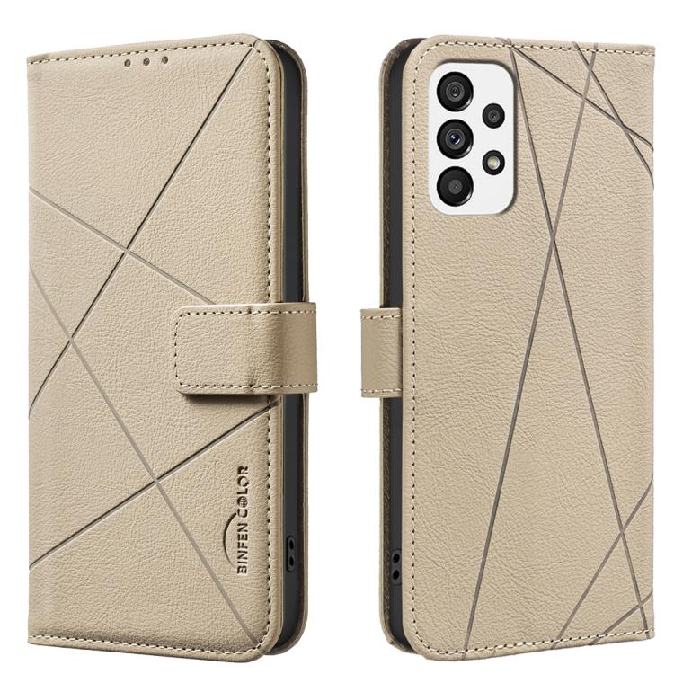 Geometric Pattern RFID Leather Phone Case, For Samsung Galaxy A54 5G, For Samsung Galaxy A23 / M23 / M13 4G, For Samsung Galaxy A13, For Samsung Galaxy A53, For Samsung Galaxy A73 5G, For Samsung Galaxy A33, For Samsung Galaxy A52 / A52S               ...