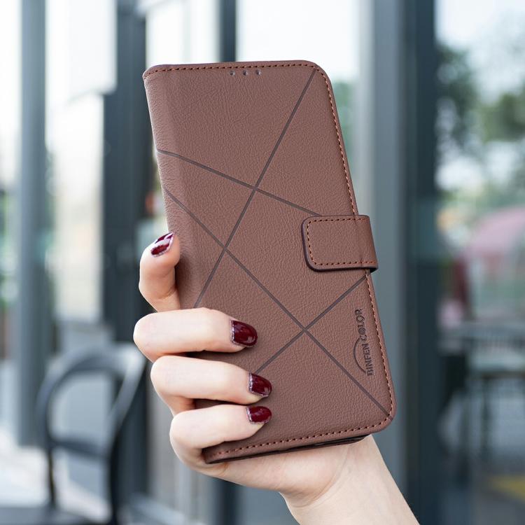 Geometric Pattern RFID Leather Phone Case, For Samsung Galaxy A37 5G, For Samsung Galaxy A27 5G, For Samsung Galaxy A06, For Samsung Galaxy A56, For Samsung Galaxy A26, For Samsung Galaxy A36, For Samsung Galaxy A16, For Samsung Galaxy A15