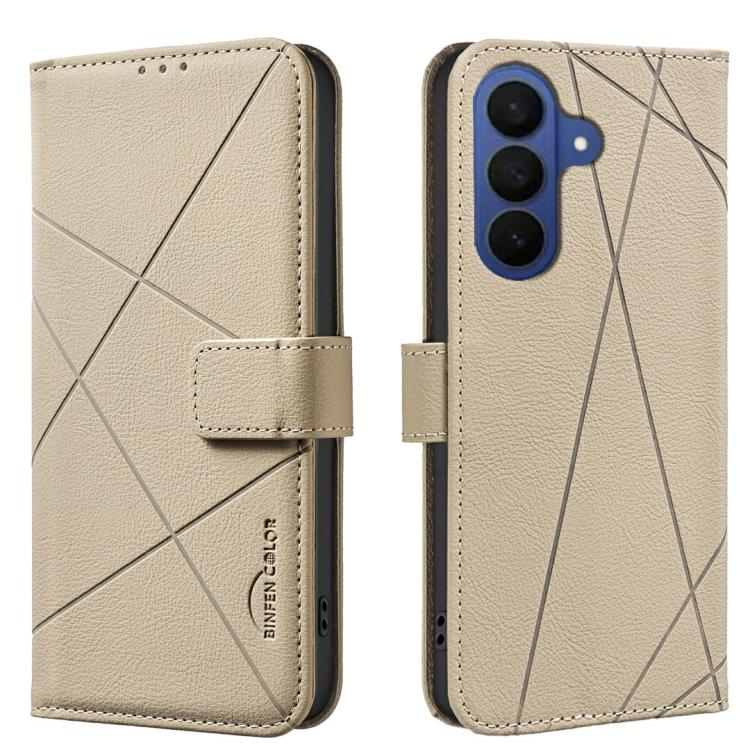 Geometric Pattern RFID Leather Phone Case, For Samsung Galaxy A37 5G, For Samsung Galaxy A27 5G, For Samsung Galaxy A06, For Samsung Galaxy A56, For Samsung Galaxy A26, For Samsung Galaxy A36, For Samsung Galaxy A16, For Samsung Galaxy A15