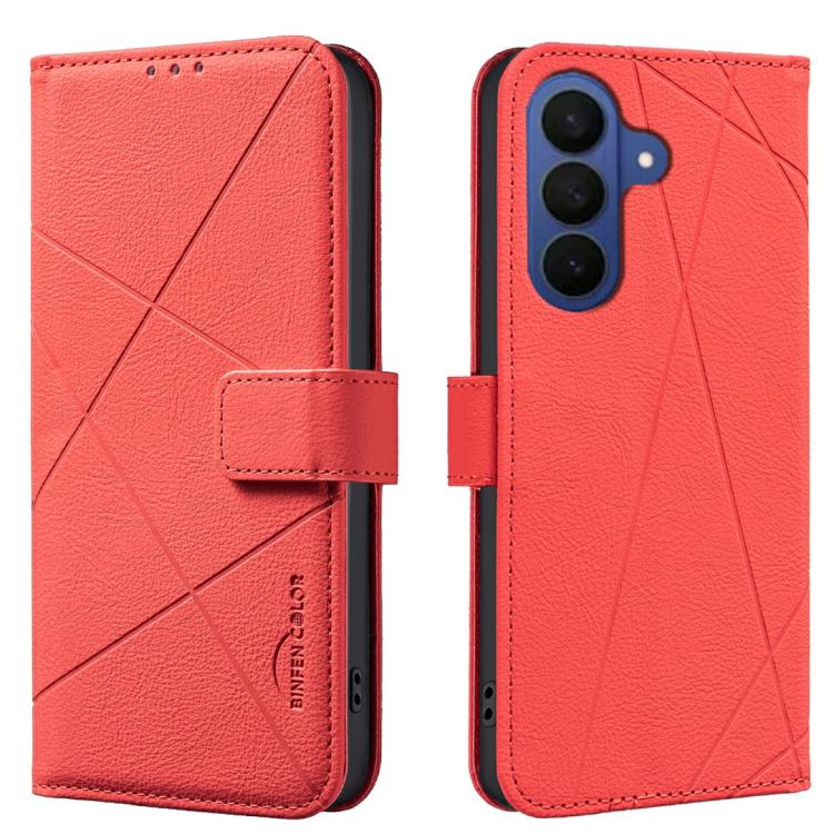 Geometric Pattern RFID Leather Phone Case, For Samsung Galaxy A37 5G, For Samsung Galaxy A27 5G, For Samsung Galaxy A06, For Samsung Galaxy A56, For Samsung Galaxy A26, For Samsung Galaxy A36, For Samsung Galaxy A16, For Samsung Galaxy A15