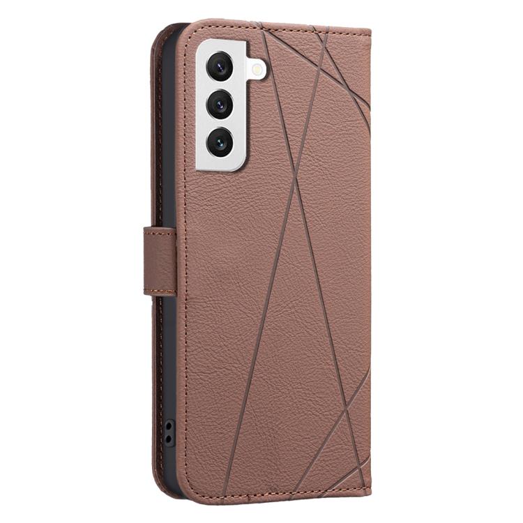 Geometric Pattern RFID Leather Phone Case, For Samsung Galaxy S21 FE 5G, For Samsung Galaxy S21 5G, For Samsung Galaxy S21+ 5G, For Samsung Galaxy S21 Ultra 5G