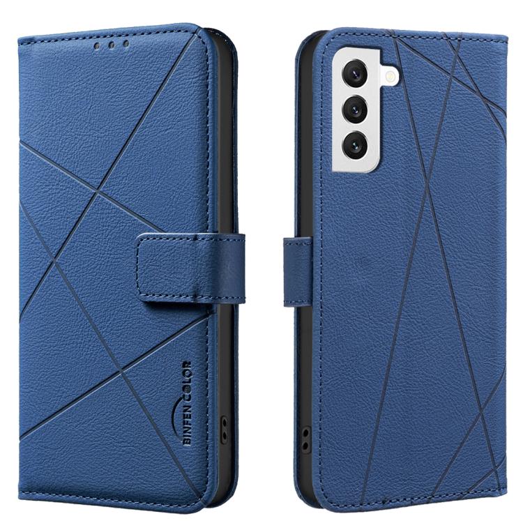 Geometric Pattern RFID Leather Phone Case, For Samsung Galaxy S21 FE 5G, For Samsung Galaxy S21 5G, For Samsung Galaxy S21+ 5G, For Samsung Galaxy S21 Ultra 5G