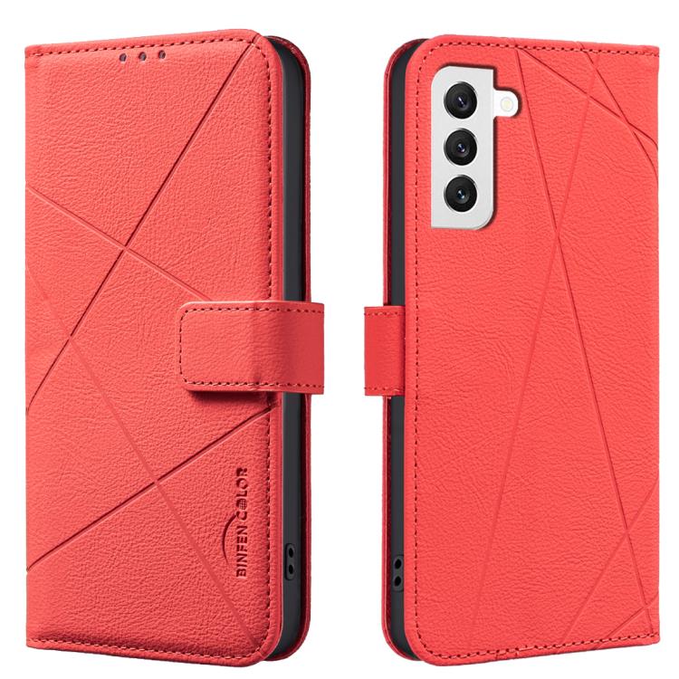 Geometric Pattern RFID Leather Phone Case, For Samsung Galaxy S21 FE 5G, For Samsung Galaxy S21 5G, For Samsung Galaxy S21+ 5G, For Samsung Galaxy S21 Ultra 5G