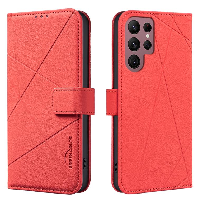 Geometric Pattern RFID Leather Phone Case, For Samsung Galaxy S21 FE 5G, For Samsung Galaxy S21 5G, For Samsung Galaxy S21+ 5G, For Samsung Galaxy S21 Ultra 5G