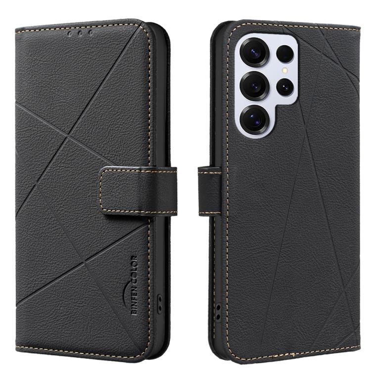 Geometric Pattern RFID Leather Phone Case, For Samsung Galaxy S24 Ultra 5G, For Samsung Galaxy S23 FE 5G, For Samsung Galaxy S23 Ultra 5G, For Samsung Galaxy S23+ 5G, For Samsung Galaxy S23 5G, For Samsung Galaxy S22 Ultra 5G, For Samsung Galaxy S22+ 5...