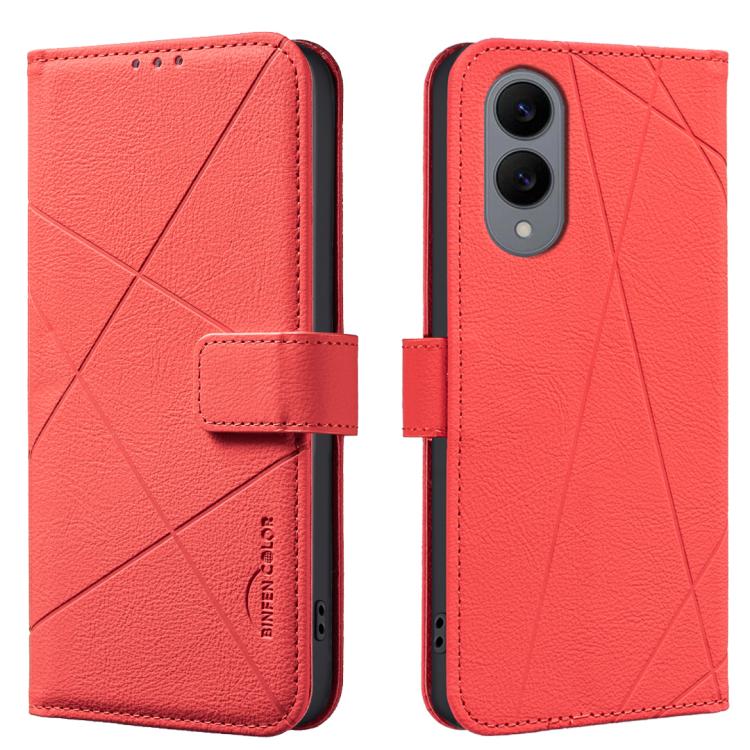 Geometric Pattern RFID Leather Phone Case, For Galaxy S26 FE 5G, For Samsung Galaxy S26 Ultra 5G, For Samsung Galaxy S26 5G, For Samsung Galaxy S25 FE 5G, For Samsung Galaxy S25 Edge 5G, For Samsung Galaxy S25 / S24 5G, For Samsung Galaxy S25+ / S24+ 5...