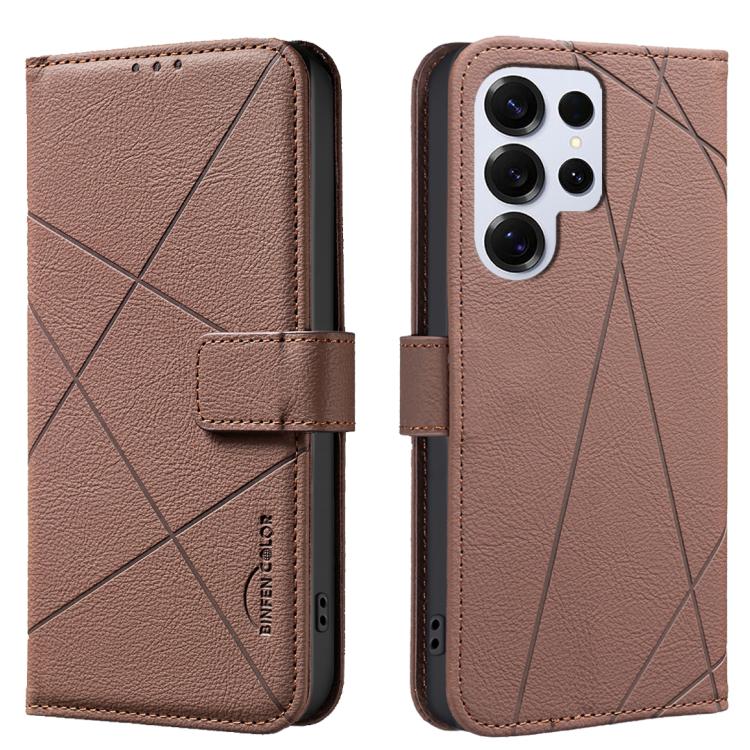 Geometric Pattern RFID Leather Phone Case, For Galaxy S26 FE 5G, For Samsung Galaxy S26 Ultra 5G, For Samsung Galaxy S26 5G, For Samsung Galaxy S25 FE 5G, For Samsung Galaxy S25 Edge 5G, For Samsung Galaxy S25 / S24 5G, For Samsung Galaxy S25+ / S24+ 5...