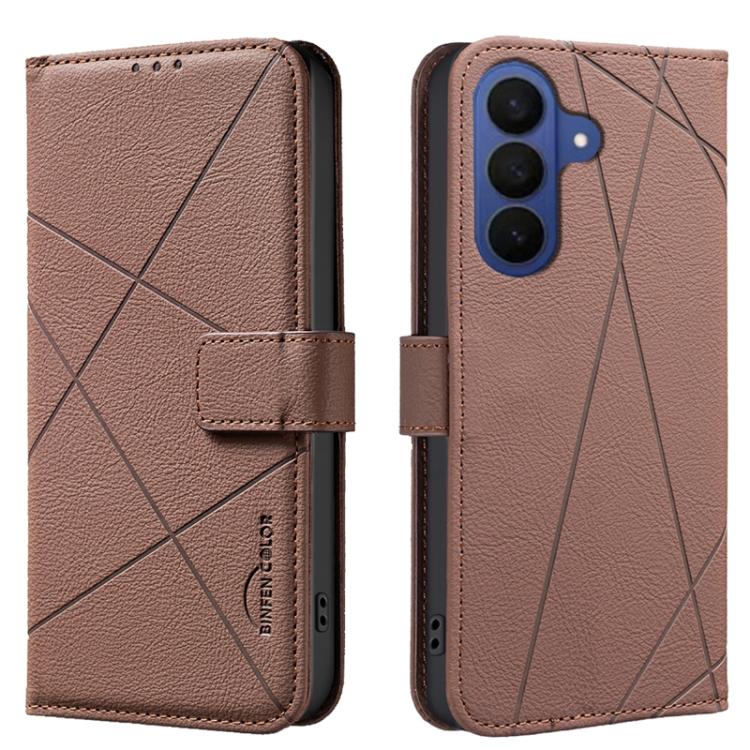 Geometric Pattern RFID Leather Phone Case, For Galaxy S26 FE 5G, For Samsung Galaxy S26 Ultra 5G, For Samsung Galaxy S26 5G, For Samsung Galaxy S25 FE 5G, For Samsung Galaxy S25 Edge 5G, For Samsung Galaxy S25 / S24 5G, For Samsung Galaxy S25+ / S24+ 5...