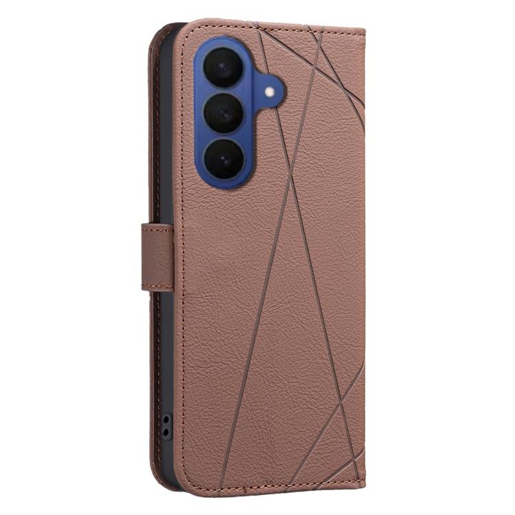 Geometric Pattern RFID Leather Phone Case, For Galaxy S26 FE 5G, For Samsung Galaxy S26 Ultra 5G, For Samsung Galaxy S26 5G, For Samsung Galaxy S25 FE 5G, For Samsung Galaxy S25 Edge 5G, For Samsung Galaxy S25 / S24 5G, For Samsung Galaxy S25+ / S24+ 5...