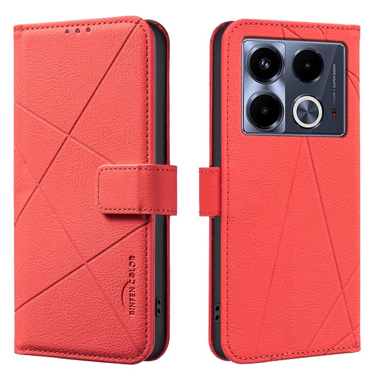 Geometric Pattern RFID Leather Phone Case, For Infinix Note 40 Pro 4G / 40 Pro+ 5G, For Infinix Note 40 4G