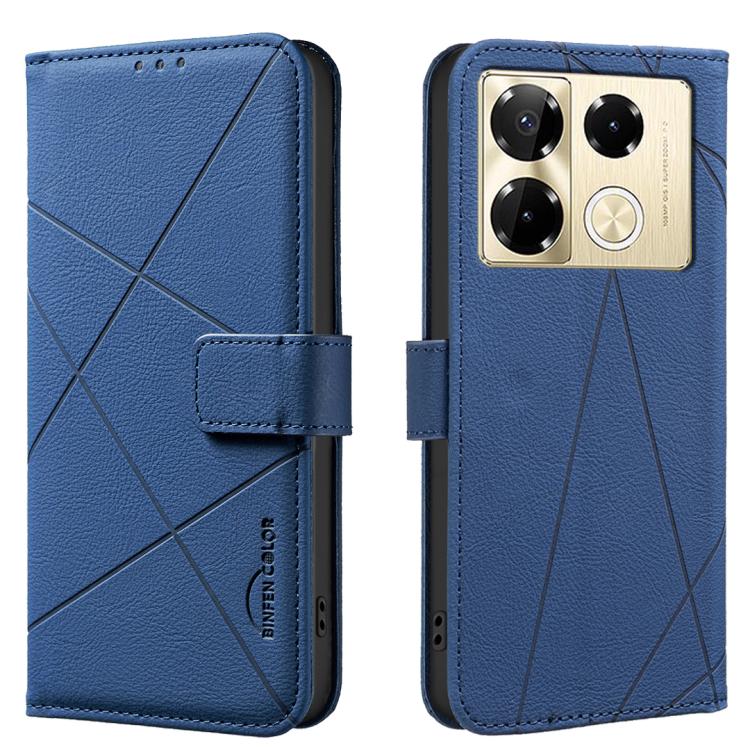 Geometric Pattern RFID Leather Phone Case, For Infinix Note 40 Pro 4G / 40 Pro+ 5G, For Infinix Note 40 4G