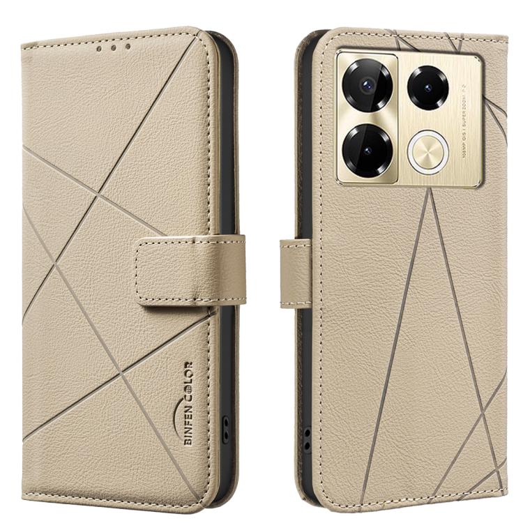 Geometric Pattern RFID Leather Phone Case, For Infinix Note 40 Pro 4G / 40 Pro+ 5G, For Infinix Note 40 4G