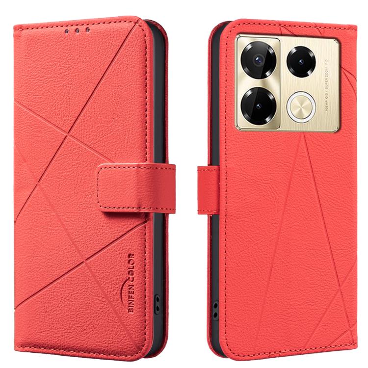 Geometric Pattern RFID Leather Phone Case, For Infinix Note 40 Pro 4G / 40 Pro+ 5G, For Infinix Note 40 4G