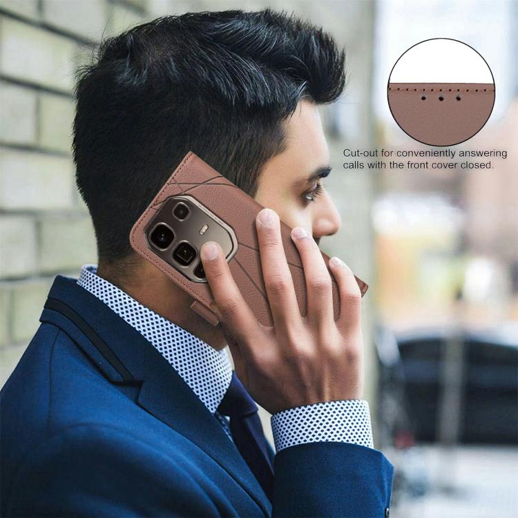 Geometric Pattern RFID Leather Phone Case, For Infinix Note 50 Pro+ 5G, For Infinix Note 40 Pro 4G / 40 Pro+ 5G, For Infinix Note 40 4G