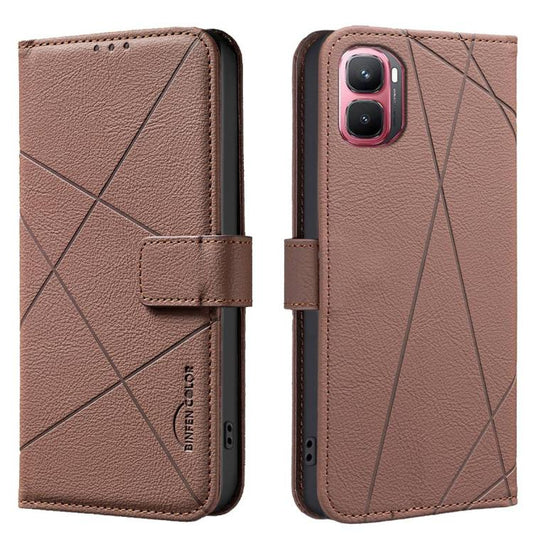 Geometric Pattern RFID Leather Phone Case, For Infinix GT 50 Pro 5G, For Infinix Hot 70 5G, For Infinix Smart 20 4G, For Infinix Note 60 5G / 60 Pro 5G, For Infinix Hot 60 Pro+ 4G, For Infinix Hot 60 Pro 4G, For Infinix Smart 10 4G                     ...