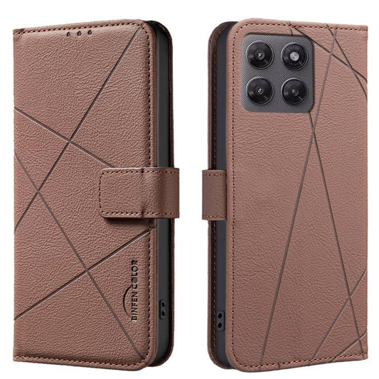 Geometric Pattern RFID Leather Phone Case, For Motorola Moto G37/G47/G37 Power 5G, For Motorola Moto G67 5G / G77 5G, For Motorola Edge 70 Fusion 5G, For Motorola Moto G86 5G, For Motorola Moto G56 5G, For Motorola Edge 60 Pro, For Motorola Moto G05 / ...
