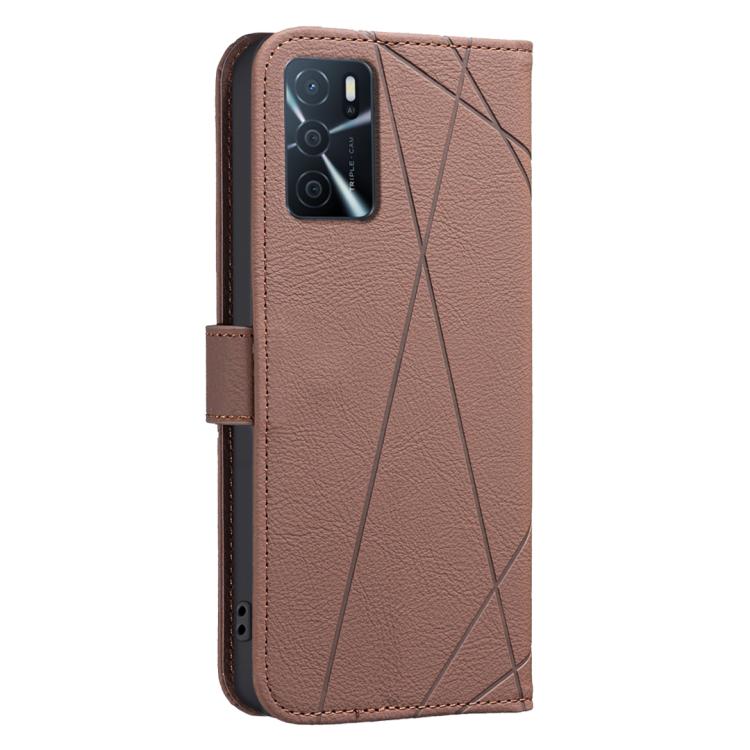 Geometric Pattern RFID Leather Phone Case, For OPPO A16 / A16S / A54S / A55 5G, For OPPO A94 4G / Reno5 F / F19 Rro, For OPPO A94 5G / F19 Pro+ / Reno5 Z 5G, For OPPO A74 5G / A93 5G / A54 5G, For OPPO A74 4G / F19 4G, For OPPO A72 / A52 / A92         ...