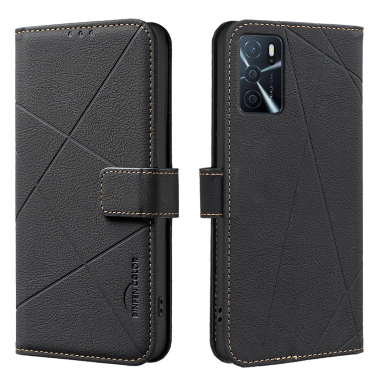 Geometric Pattern RFID Leather Phone Case, For OPPO A16 / A16S / A54S / A55 5G, For OPPO A94 4G / Reno5 F / F19 Rro, For OPPO A94 5G / F19 Pro+ / Reno5 Z 5G, For OPPO A74 5G / A93 5G / A54 5G, For OPPO A74 4G / F19 4G, For OPPO A72 / A52 / A92         ...