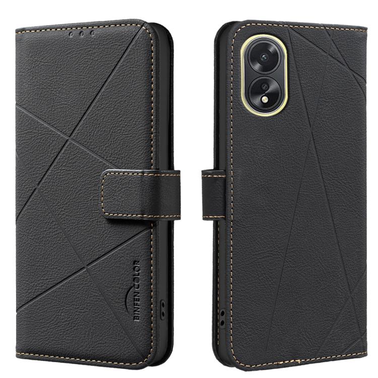 Geometric Pattern RFID Leather Phone Case, For OPPO A60 4G, For OPPO Reno11 F 5G, For OPPO A38 4G / A18 4G, For OPPO A58 4G, For OPPO A78 4G, For OPPO A98 5G / F23 / A1, For OPPO A78 5G, For OPPO A96 5G / Reno7 Z