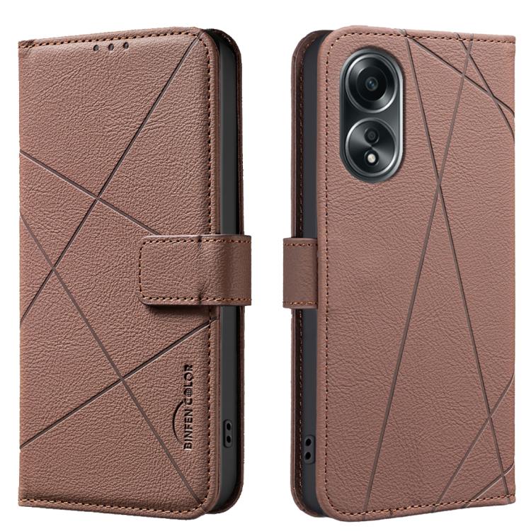 Geometric Pattern RFID Leather Phone Case, For OPPO A60 4G, For OPPO Reno11 F 5G, For OPPO A38 4G / A18 4G, For OPPO A58 4G, For OPPO A78 4G, For OPPO A98 5G / F23 / A1, For OPPO A78 5G, For OPPO A96 5G / Reno7 Z