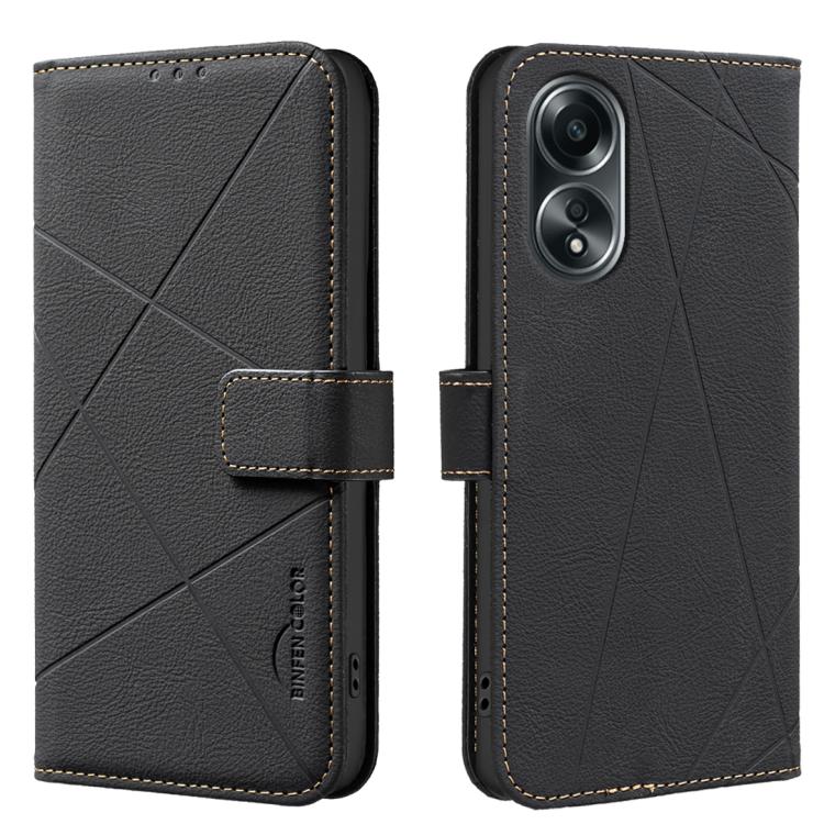 Geometric Pattern RFID Leather Phone Case, For OPPO A38 4G / A18 4G, For OPPO A58 4G, For OPPO A78 4G, For OPPO A98 5G / F23 / A1, For OPPO A78 5G, For OPPO A96 5G / Reno7 Z, For OPPO A16 / A16S / A54S / A55 5G, For OPPO A94 4G / Reno5 F / F19 Rro