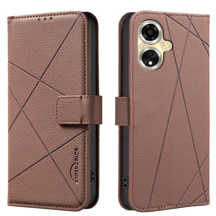 Geometric Pattern RFID Leather Phone Case, For OPPO A94 5G / F19 Pro+ / Reno5 Z 5G, For OPPO A74 5G / A93 5G / A54 5G, For OPPO A74 4G / F19 4G, For OPPO A72 / A52 / A92, For OPPO A59 5G
