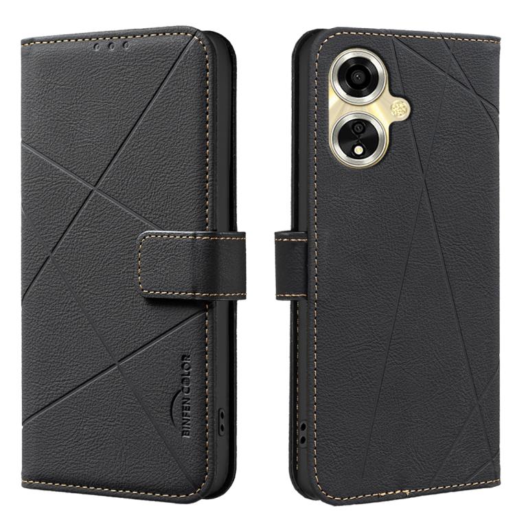 Geometric Pattern RFID Leather Phone Case, For OPPO A94 5G / F19 Pro+ / Reno5 Z 5G, For OPPO A74 5G / A93 5G / A54 5G, For OPPO A74 4G / F19 4G, For OPPO A72 / A52 / A92, For OPPO A59 5G