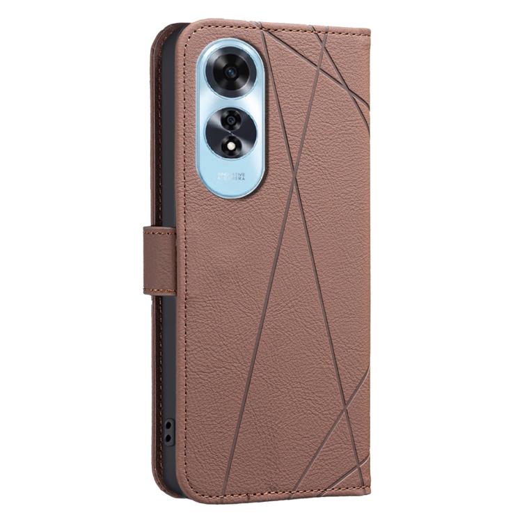 Geometric Pattern RFID Leather Phone Case, For OPPO A60 4G, For OPPO Reno11 F 5G, For OPPO A38 4G / A18 4G, For OPPO A58 4G, For OPPO A78 4G, For OPPO A98 5G / F23 / A1, For OPPO A78 5G, For OPPO A96 5G / Reno7 Z