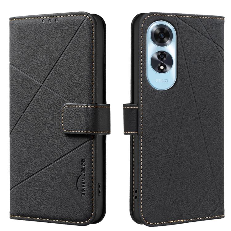 Geometric Pattern RFID Leather Phone Case, For OPPO A60 4G, For OPPO Reno11 F 5G, For OPPO A38 4G / A18 4G, For OPPO A58 4G, For OPPO A78 4G, For OPPO A98 5G / F23 / A1, For OPPO A78 5G, For OPPO A96 5G / Reno7 Z