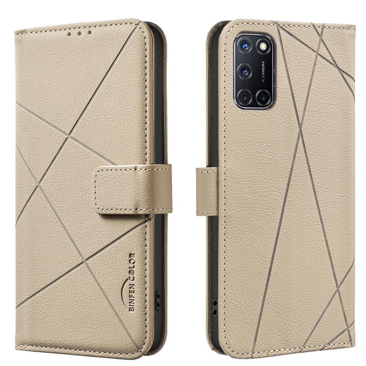 Geometric Pattern RFID Leather Phone Case, For OPPO A94 5G / F19 Pro+ / Reno5 Z 5G, For OPPO A74 5G / A93 5G / A54 5G, For OPPO A74 4G / F19 4G, For OPPO A72 / A52 / A92, For OPPO A59 5G