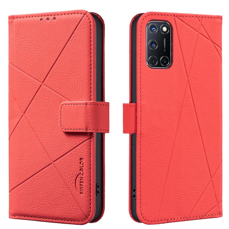 Geometric Pattern RFID Leather Phone Case, For OPPO A94 5G / F19 Pro+ / Reno5 Z 5G, For OPPO A74 5G / A93 5G / A54 5G, For OPPO A74 4G / F19 4G, For OPPO A72 / A52 / A92, For OPPO A59 5G