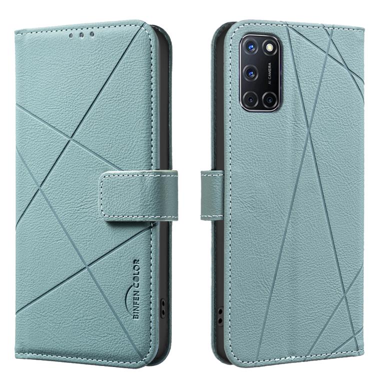 Geometric Pattern RFID Leather Phone Case, For OPPO A94 5G / F19 Pro+ / Reno5 Z 5G, For OPPO A74 5G / A93 5G / A54 5G, For OPPO A74 4G / F19 4G, For OPPO A72 / A52 / A92, For OPPO A59 5G