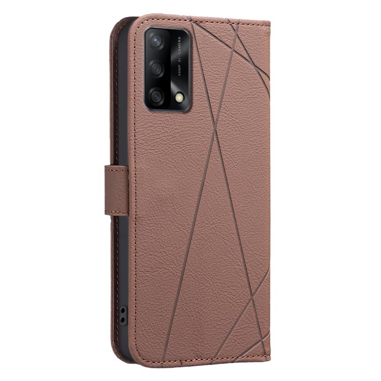 Geometric Pattern RFID Leather Phone Case, For OPPO A74 4G / F19 4G, For OPPO A72 / A52 / A92, For OPPO A59 5G