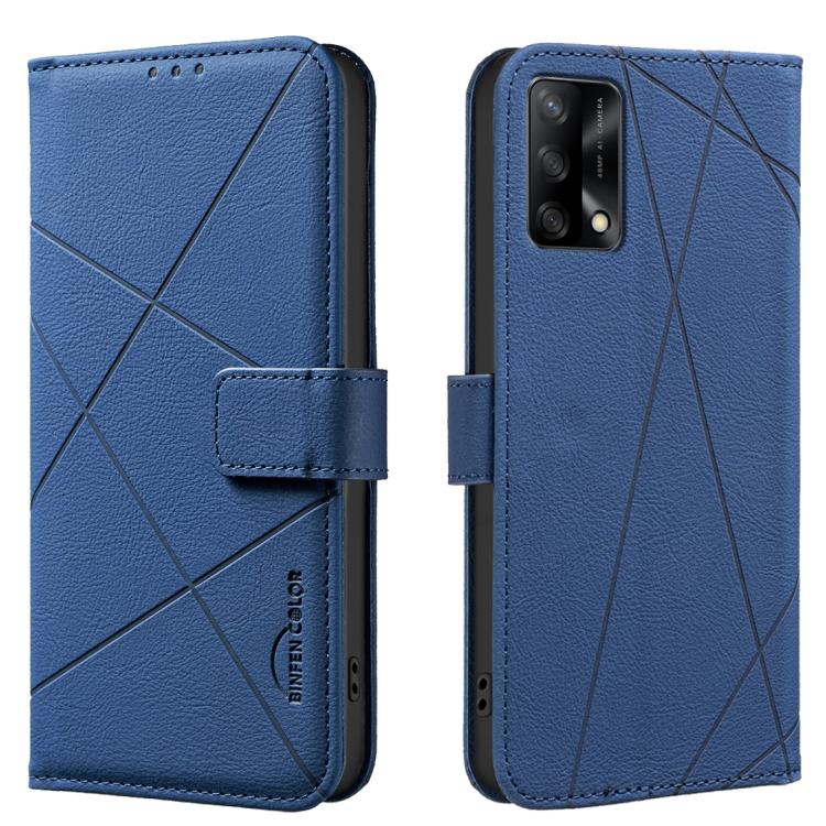 Geometric Pattern RFID Leather Phone Case, For OPPO A94 5G / F19 Pro+ / Reno5 Z 5G, For OPPO A74 5G / A93 5G / A54 5G, For OPPO A74 4G / F19 4G, For OPPO A72 / A52 / A92, For OPPO A59 5G