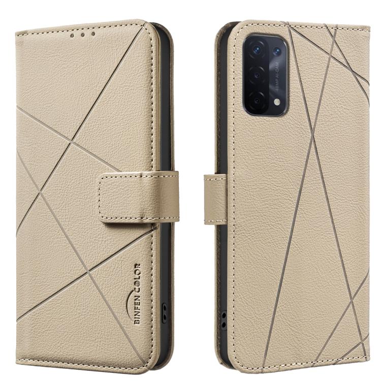 Geometric Pattern RFID Leather Phone Case, For OPPO A94 5G / F19 Pro+ / Reno5 Z 5G, For OPPO A74 5G / A93 5G / A54 5G, For OPPO A74 4G / F19 4G, For OPPO A72 / A52 / A92, For OPPO A59 5G