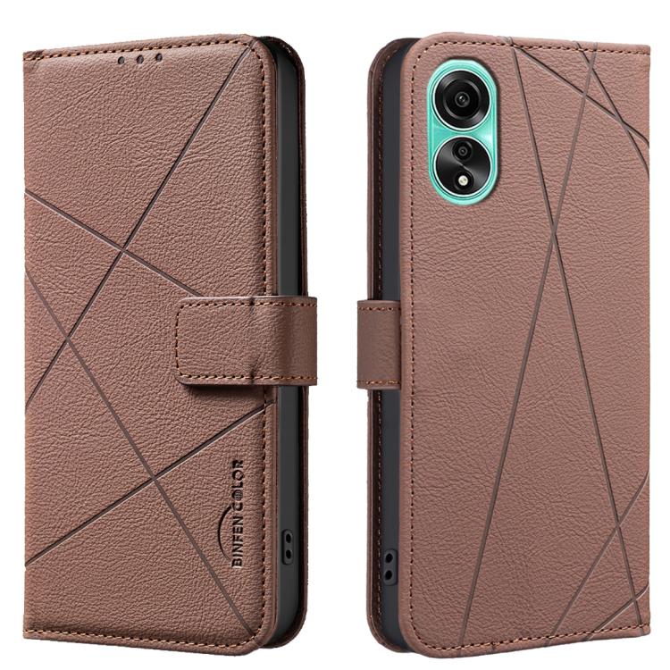 Geometric Pattern RFID Leather Phone Case, For OPPO A38 4G / A18 4G, For OPPO A58 4G, For OPPO A78 4G, For OPPO A98 5G / F23 / A1, For OPPO A78 5G, For OPPO A96 5G / Reno7 Z, For OPPO A16 / A16S / A54S / A55 5G, For OPPO A94 4G / Reno5 F / F19 Rro