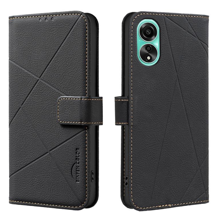 Geometric Pattern RFID Leather Phone Case, For OPPO A38 4G / A18 4G, For OPPO A58 4G, For OPPO A78 4G, For OPPO A98 5G / F23 / A1, For OPPO A78 5G, For OPPO A96 5G / Reno7 Z, For OPPO A16 / A16S / A54S / A55 5G, For OPPO A94 4G / Reno5 F / F19 Rro