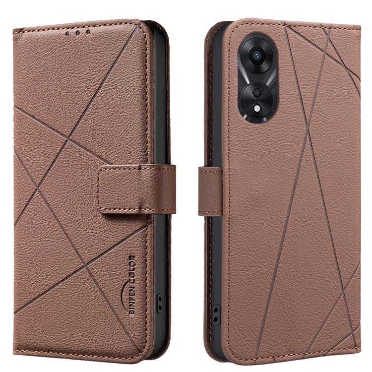 Geometric Pattern RFID Leather Phone Case, For OPPO A38 4G / A18 4G, For OPPO A58 4G, For OPPO A78 4G, For OPPO A98 5G / F23 / A1, For OPPO A78 5G, For OPPO A96 5G / Reno7 Z, For OPPO A16 / A16S / A54S / A55 5G, For OPPO A94 4G / Reno5 F / F19 Rro