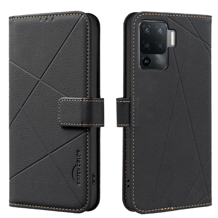 Geometric Pattern RFID Leather Phone Case, For OPPO A16 / A16S / A54S / A55 5G, For OPPO A94 4G / Reno5 F / F19 Rro, For OPPO A94 5G / F19 Pro+ / Reno5 Z 5G, For OPPO A74 5G / A93 5G / A54 5G, For OPPO A74 4G / F19 4G, For OPPO A72 / A52 / A92         ...