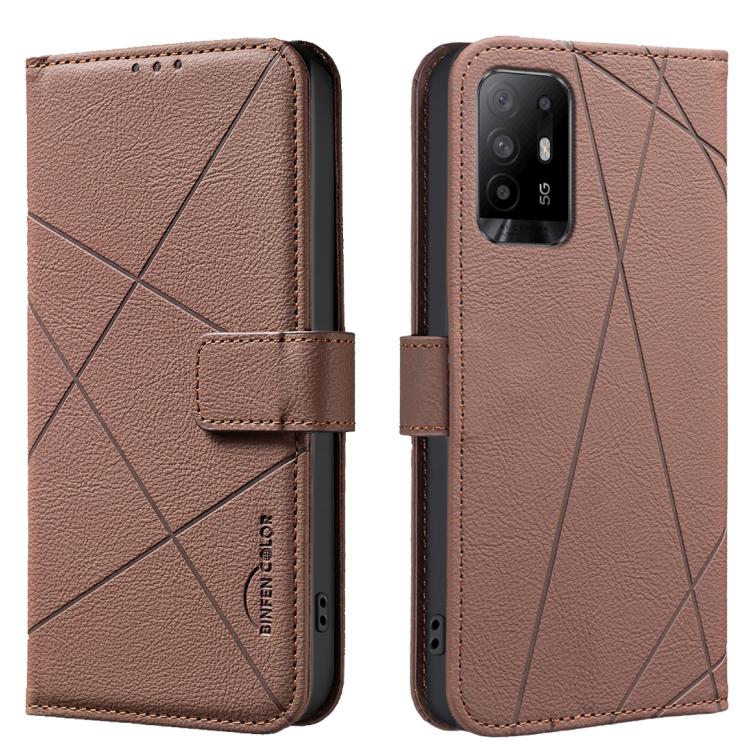 Geometric Pattern RFID Leather Phone Case, For OPPO A16 / A16S / A54S / A55 5G, For OPPO A94 4G / Reno5 F / F19 Rro, For OPPO A94 5G / F19 Pro+ / Reno5 Z 5G, For OPPO A74 5G / A93 5G / A54 5G, For OPPO A74 4G / F19 4G, For OPPO A72 / A52 / A92         ...